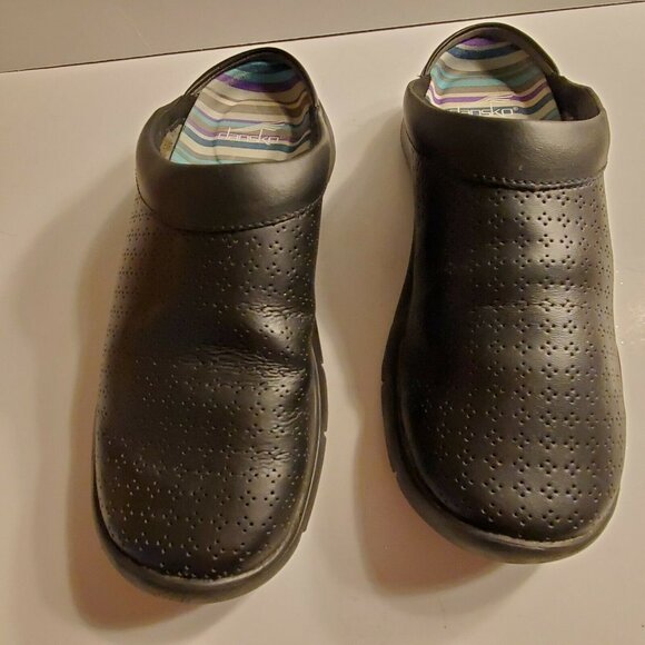 Dansko Women Shoe Elin Size US 7.5-8   EUR 38 Black Mule Pre Owned  - Picture 5 of 12